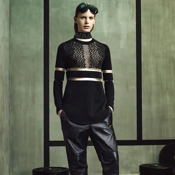 Alexander Wang | Dresses | Alexander Wang X Hm Black Bodycon Spiderweb Dress  | Poshmark
